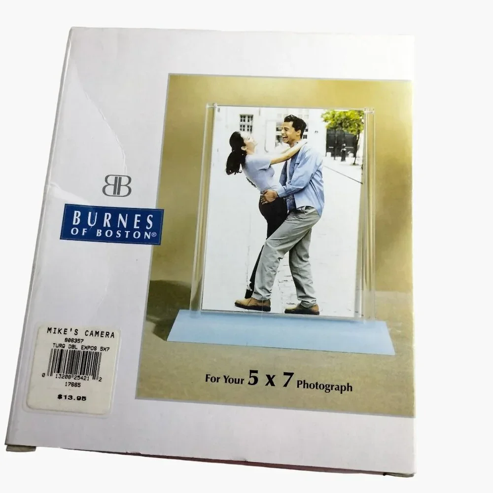 Burnes Of Boston Clear Acrylic Photo Frame 5x7 Photograph Modern Office
